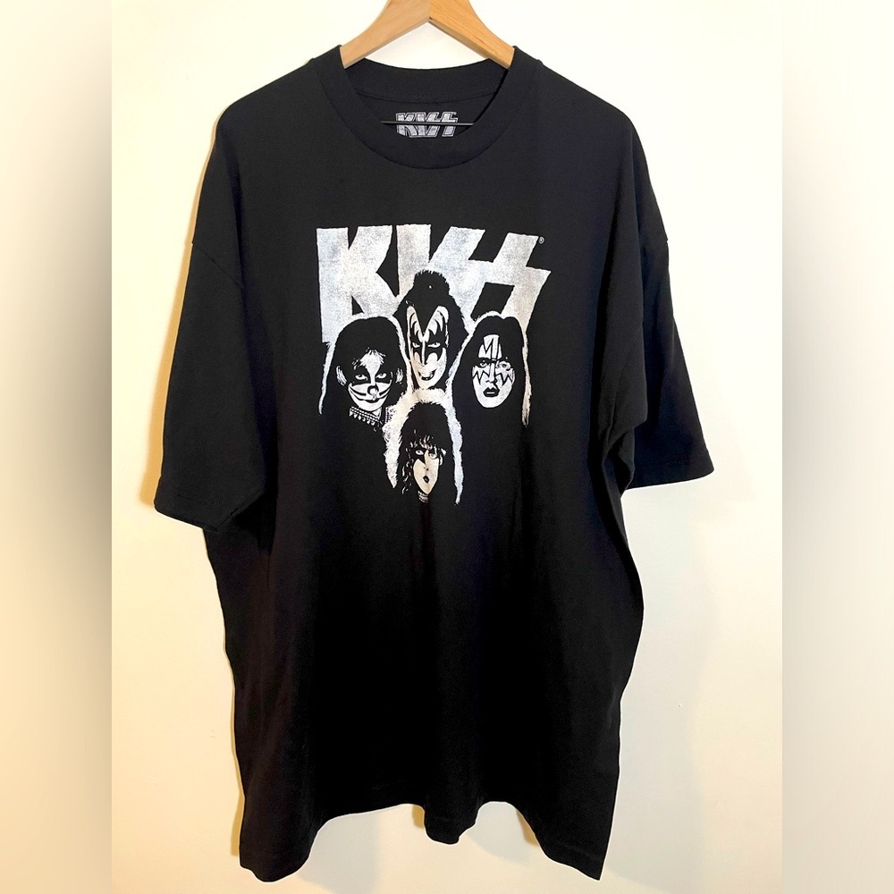 Official KISS Band Graphic Black T-Shirt Men’s Size 3XLT Like New - Picture 1 of 6